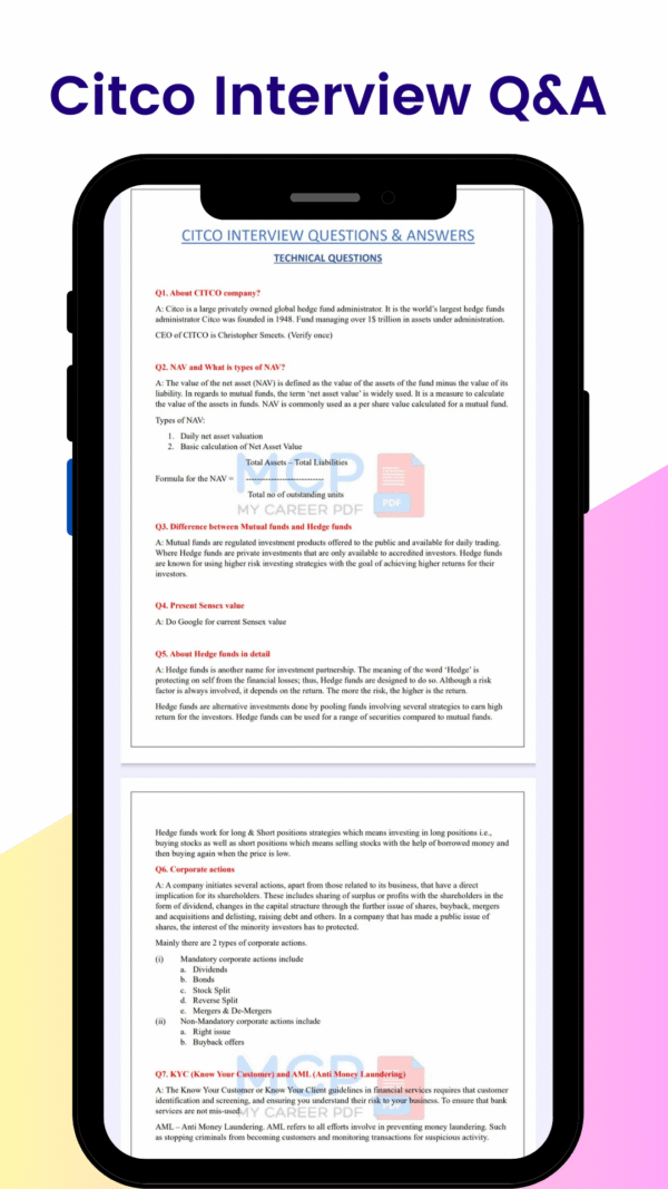 Citco interview pdf
