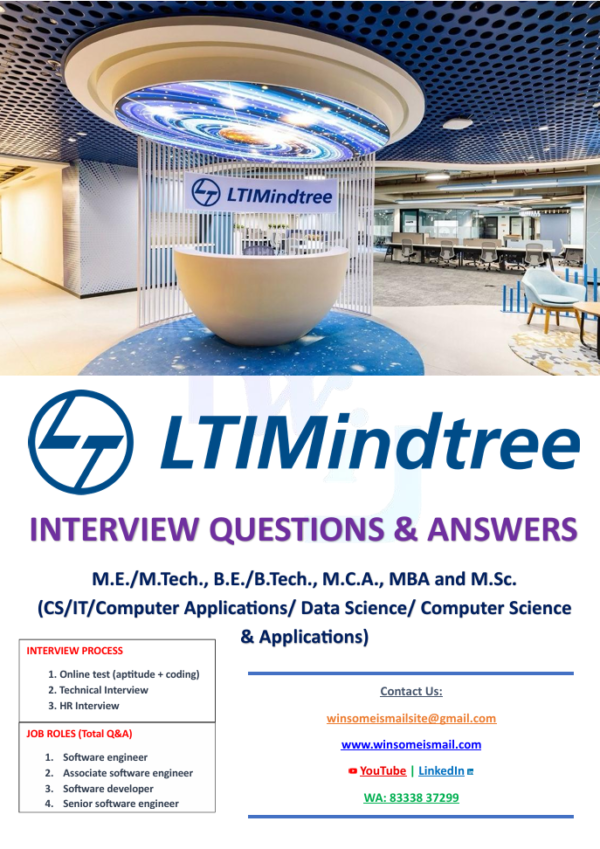 LTI mindtree software interview questions