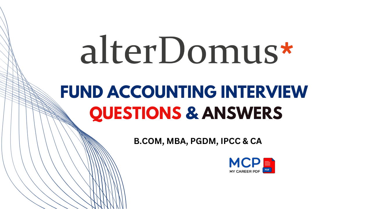 Alter Domus Fund Accounting Interview Questions and Answers PDF