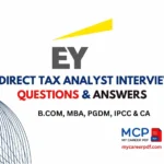 EY Indirect Tax Analyst Interview Questions