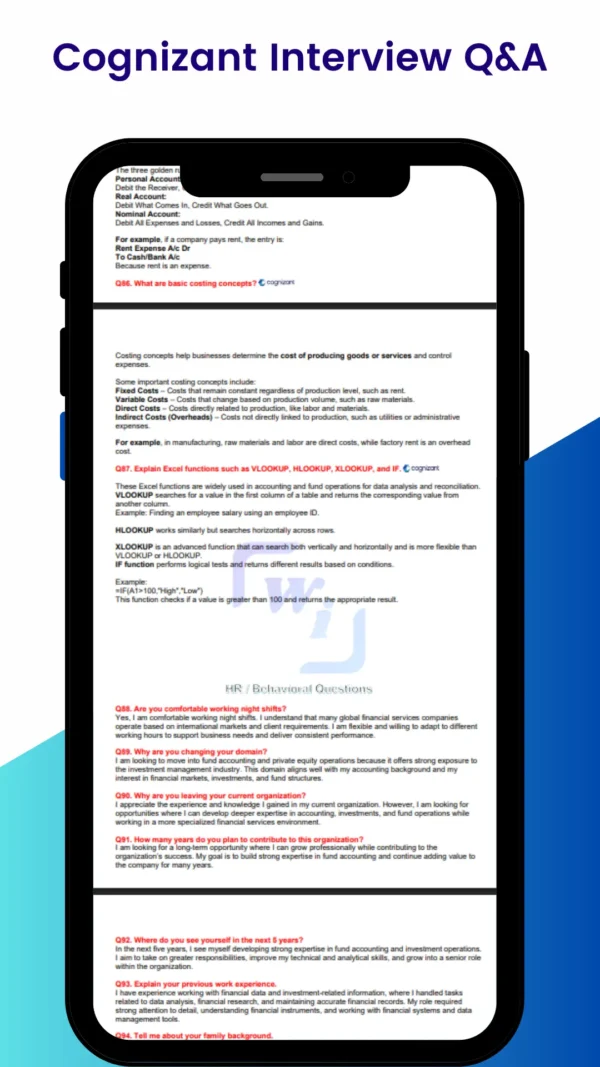 Cognizant Private Equity and Fund Accounting Interview Questions and Answers PDF (2)