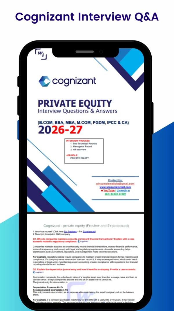 Cognizant Private Equity and Fund Accounting Interview Questions and Answers PDF (2)