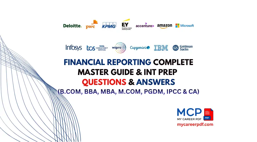 Financial Reporting Interview Questions and Preparation Bundle